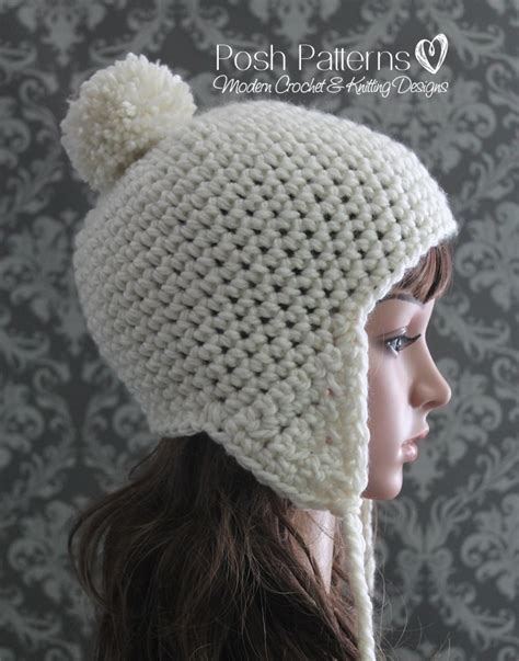 Crochet Beanie With Ear Flaps Pattern Crochet Patterns