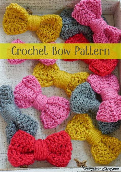 Crochet Bow Pattern {Easy Peasy Tutorial}