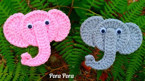 Crochet Elephant Applique I Crochet Animal Applique Tutorial YouTube