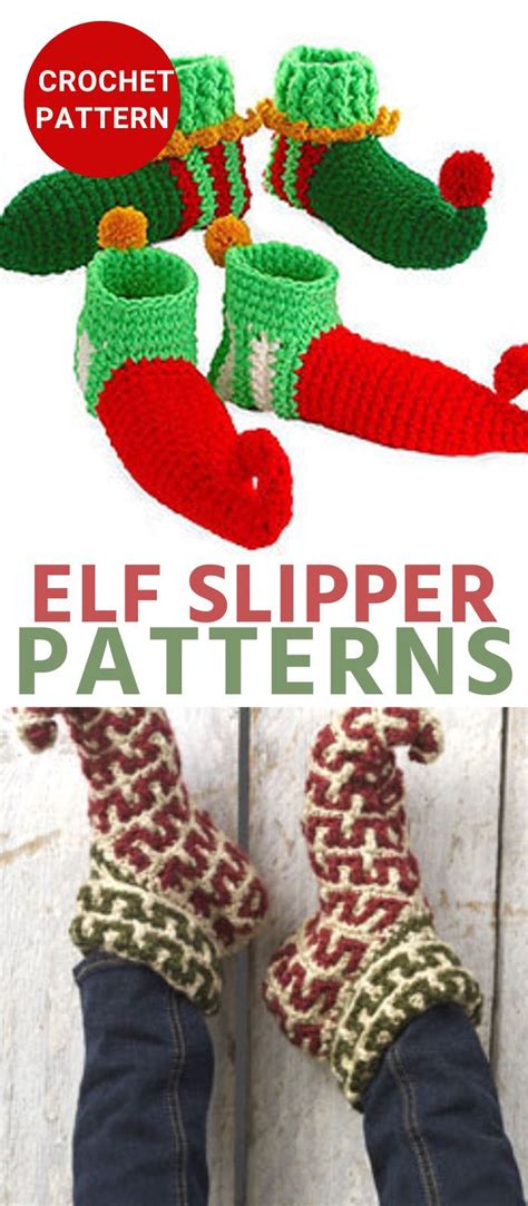 Crochet Elf Slipper Patterns Easy Crochet Patterns