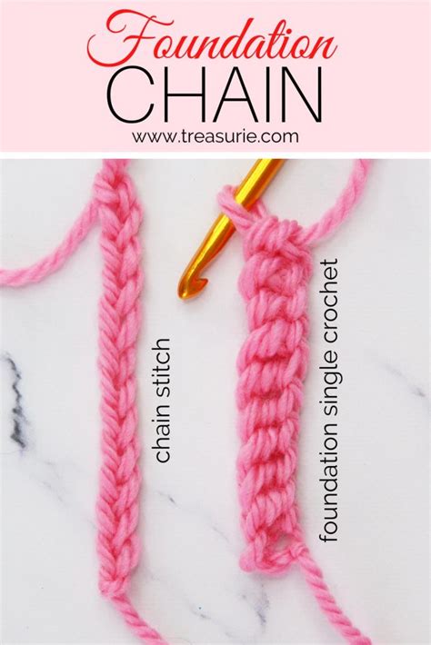 Crochet Foundation Chain - 2 Easy Methods (Ch & FSC)