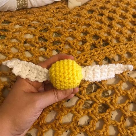 Crochet Golden Snitch Pattern