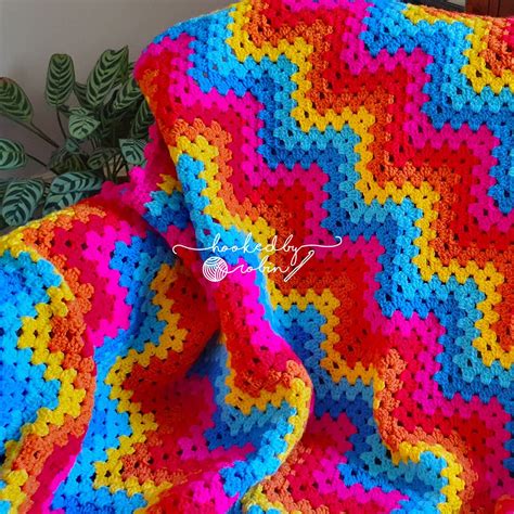 Crochet Granny Ripple Blanke