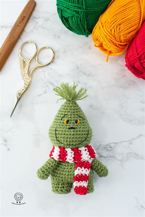 Crochet Grinch Amigurumi Pattern Mini Grinch Christmas - Etsy