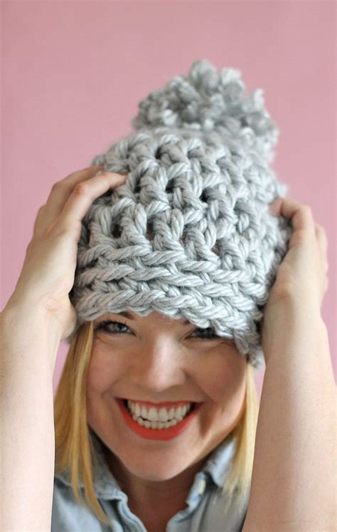 Crochet Hat Using Chunky Yarn