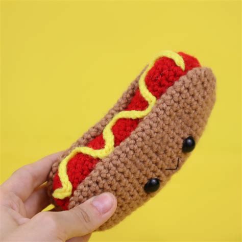 Crochet Hot Dog Pattern