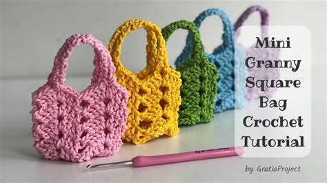Crochet Mini Bags Tutorials & More