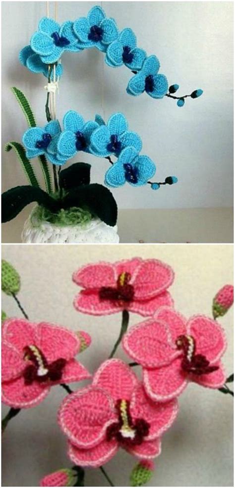 Crochet Orchid Flower Pattern Video Tutorial Easy Instructions