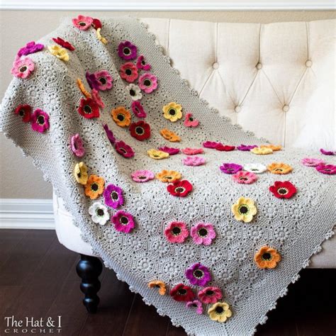 Crochet PATTERN Flowerghan Crochet Blanket Pattern …