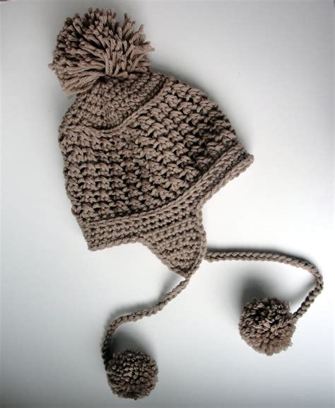 Crochet Pattern Ear Flap Hat Pattern Booth Bay Ear Flap