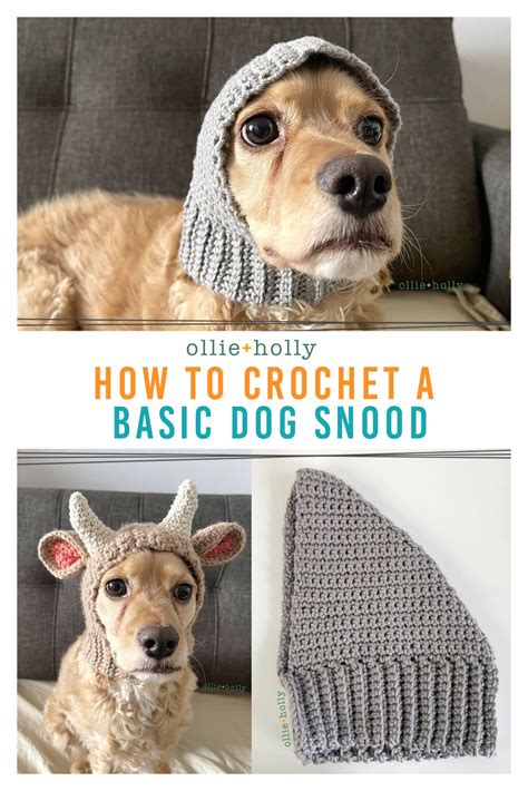 Crochet Pattern For Dog Snood