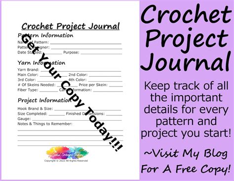 Crochet Project Journa