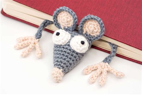 Crochet Rat Bookmark