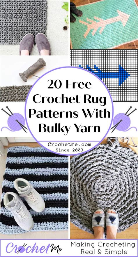 Crochet Rug Patterns With Bulky Yarn