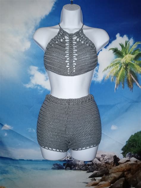 Crochet Shorts Set - Etsy