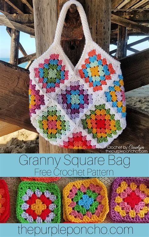 Crochet Square Bag Free Pattern Tutorials & More