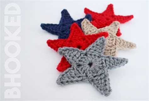 Crochet Star Free Pattern and Tutorial from B.Hooked