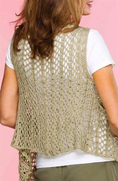 Crochet Sweaters Pattern Draped Crochet Vest Pattern