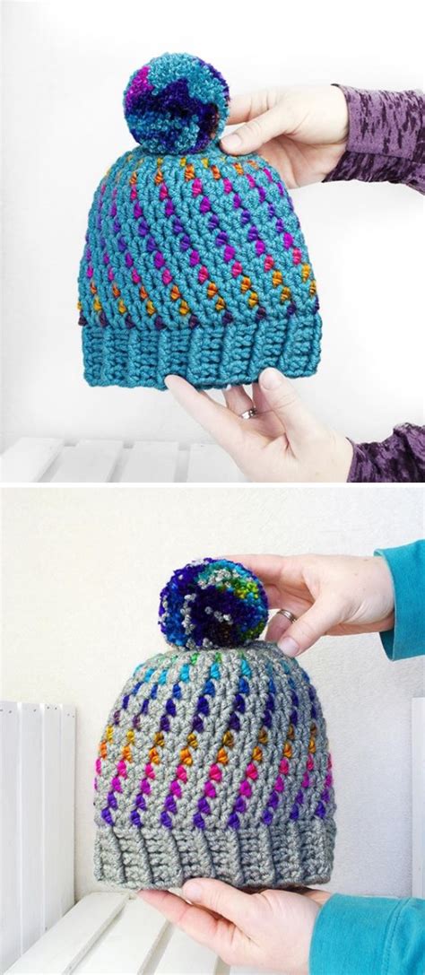Crochet Swirled Hat Free Pattern Tutorials & More Knitting patterns