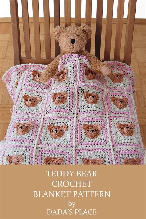 Crochet Teddy Bear Blanke