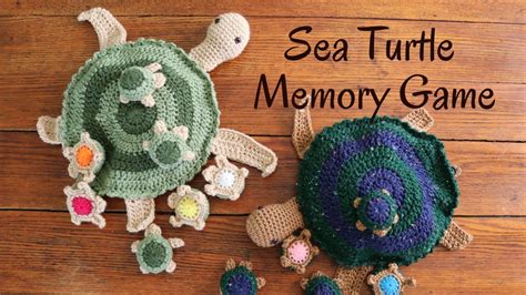 Crochet Turtle Memory Game Full Tutorial YouTube
