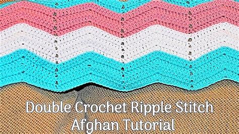 Crochet Zig Zag Pattern Simple Ripple Stitch Crochet Tutorial Youtube