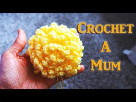 Crochet a Mum! Easy and Fast Tutorial for Chrysanthemum Flower YouTube