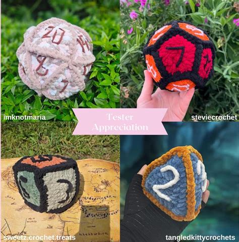 Crochet dnd dice pattern.  Browse our library of over 10,000 free crochet pattern...