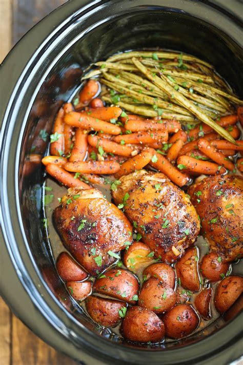 Crock Pot Honey Garlic Chicken Thighs Recipe - Eating …