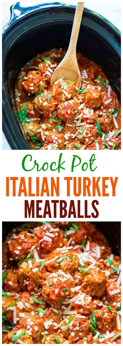 Crock Pot Turkey Meatballs Recipe – WellPlated.com