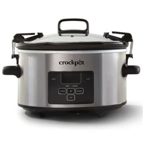 Crock-Pot 4-qt. Stainless Steel Cook and Carry