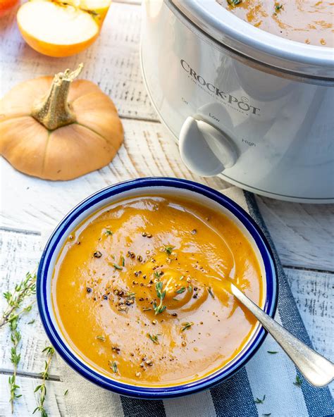 Crock-pot Butternut Squash Soup - Clean Food Crush