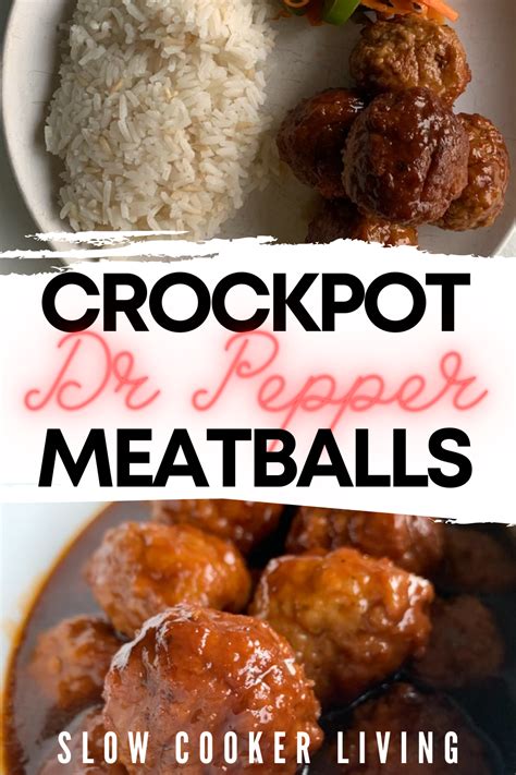 Crockpot Dr Pepper Meatballs Slow Cooker Living