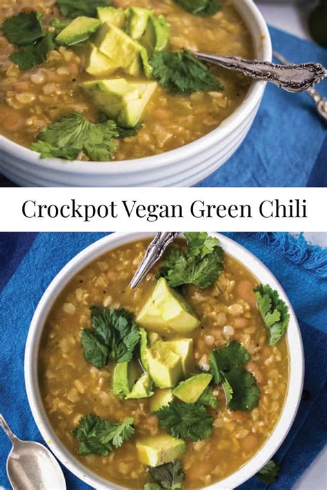 Crockpot Vegan Green Chili - The Hungry Waitress