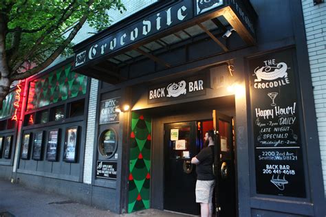 Crocodile cafe seattle. The Crocodile Cafe and Live Bait Lounge opened April 30, 1991, just months before Nirvana's "Smells Like Teen Spirit" unleashed grunge-mania on an unsuspecting world. Though other clubs had served ... 