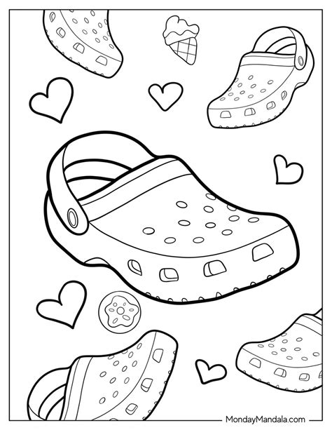 Crocs Coloring Page