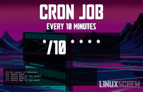 Crontab every 10 minutes. .  ...