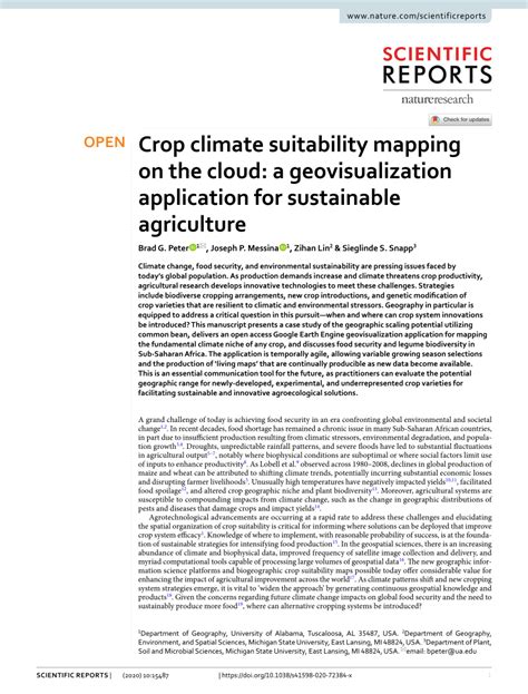 Crop climate suitability mapping on the cloud: a …