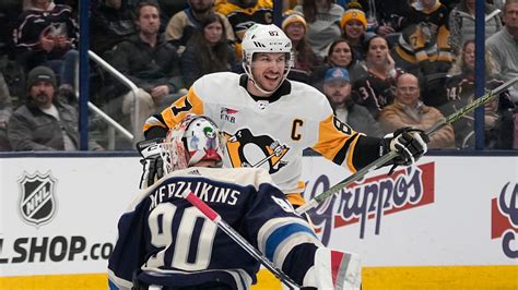 Crosby nets 16th career hat trick to lift Penguins to 5-3 win over Blue Jackets