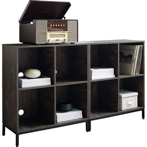 Crosley Furniture Jacobsen Record Storage Cube Bookcase, …