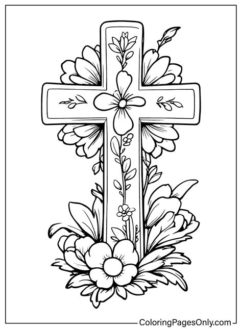 Cross Coloring Pages Printable Coloring Pages