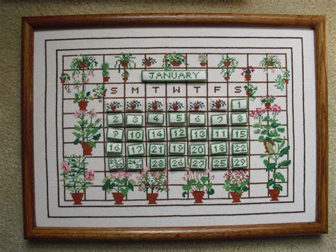 Cross Stitch Calendar Pattern Cross Stitch Patterns
