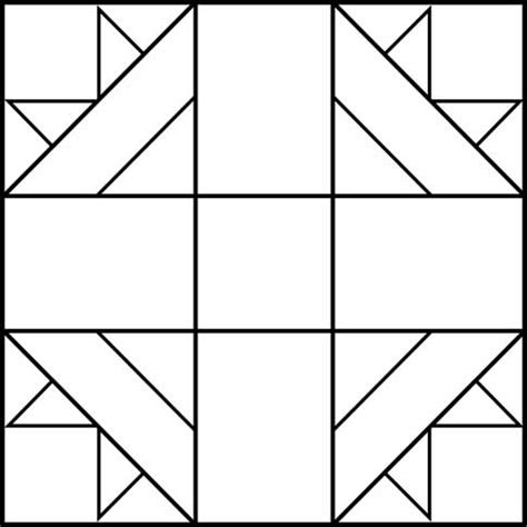 Cross and Crown Quilt Block Pattern