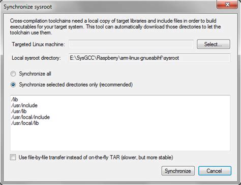 Cross compiling and sysroot - Raspberry Pi Stack Exchange