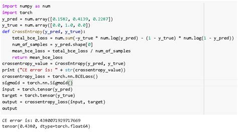 Cross entropy loss python.  Since the function maps a tuple and a specif...