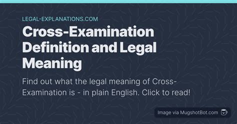 Cross-examine Definition & Meaning Dictionary.com