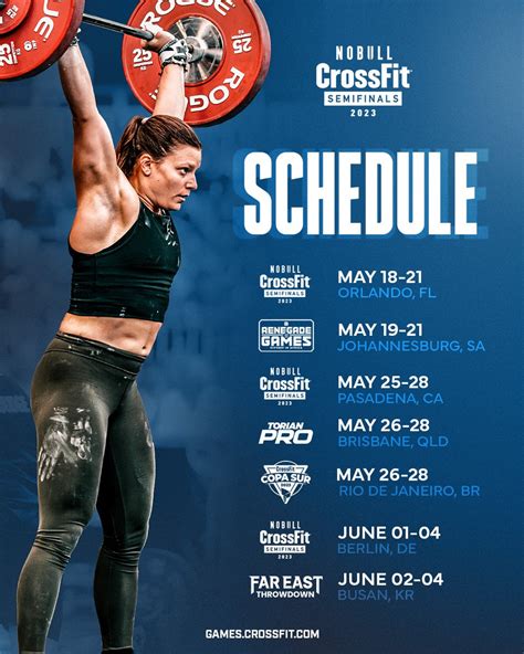 Crossfit games tickets. Feb 22, 2021 · The 2023 NOBULL CrossFit Games season kicks off with the CrossFit Open, a three-week international competition where anyone — regardless of fitness level or ability — can compete in the biggest fitness competition in history. The 2023 Open will take place from Feb. 16 - March 6. Registration is now live! 
