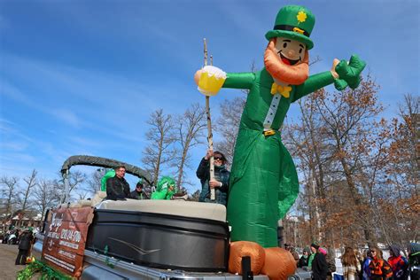  Parade Route. For 50 years, Crosslake has been celebrating the coming of Spring with a St Patrick’s Day Parade. What started out in the 70’s as a remedy for Cabin Fever, has grown into a destination event for thousands of green-clad, Irish-for-a-day, weekend enthusiasts. . 