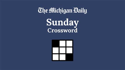 Crossword: Sunday, April 2, 2024 - michigandaily.com