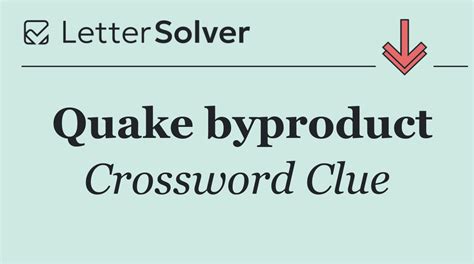 Crossword Clue Quake